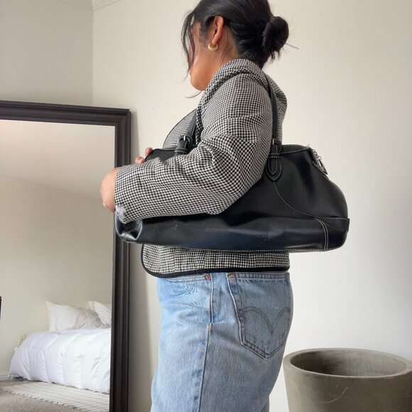 Cole Haan black leather bag - Picture 1 of 8